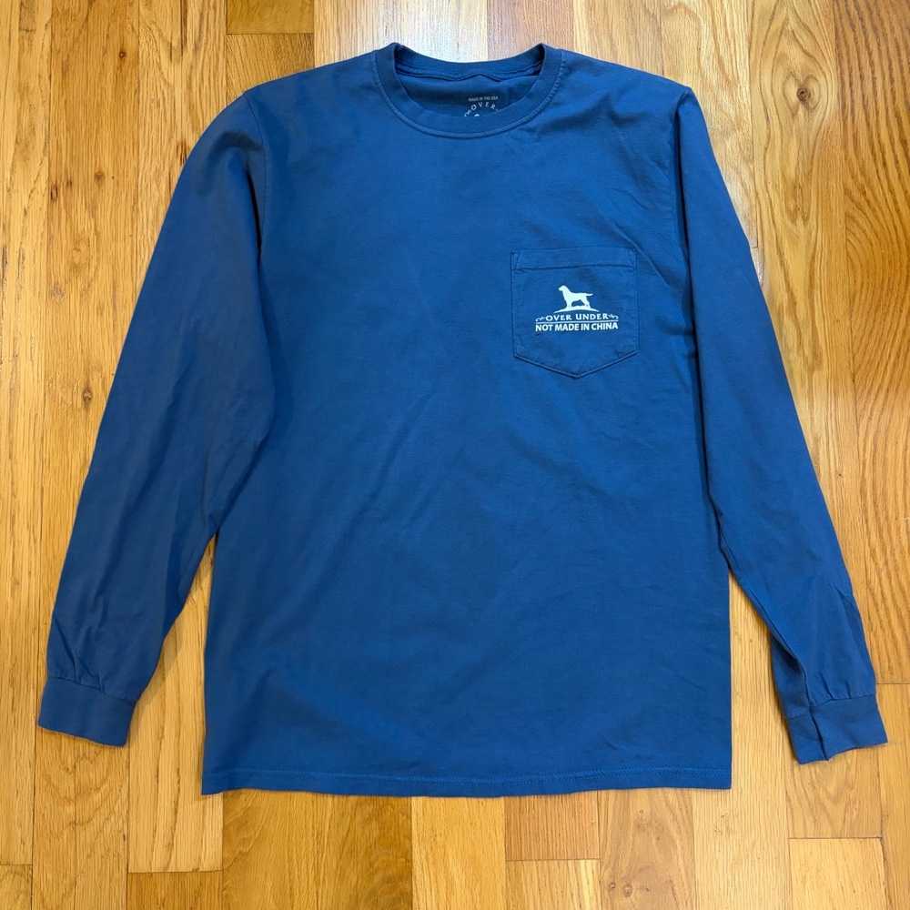 Over Under Men's Blue Long Sleeve Shirt